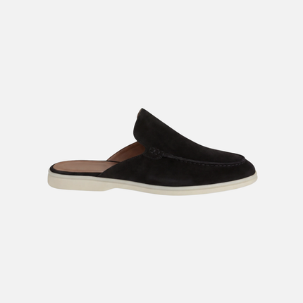 Men’s Slip-On Mules – Open Heel & Stitched Detail