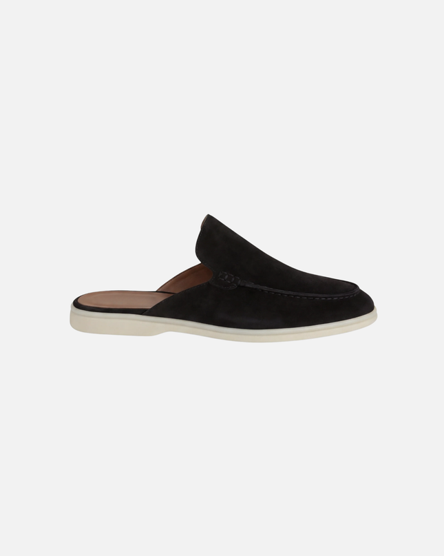 Men’s Slip-On Mules – Open Heel & Stitched Detail