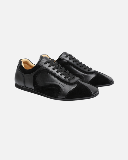 Men’s Low-Top Sneakers – Lace-Up Shoes with Contrast Panels