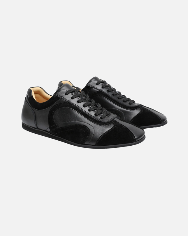 Men’s Low-Top Sneakers – Lace-Up Shoes with Contrast Panels