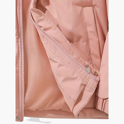 Women's Hooded Jacket with Zipper and Exterior Stitching