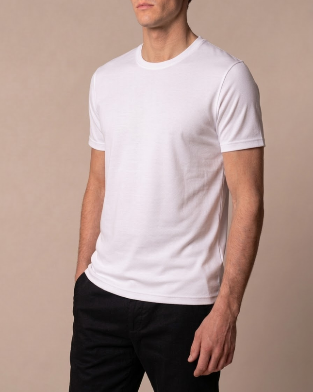 Men’s Daily Basic T-Shirt – Crew Neck & Short Sleeve