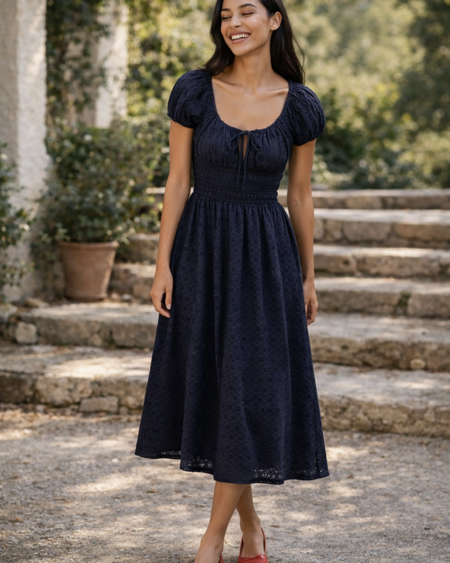 Elodie | Cotton Midi Dress