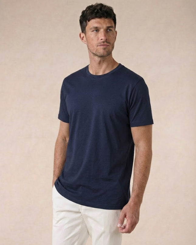 Men’s Basic T-Shirt – Crew Neck & Short Sleeve