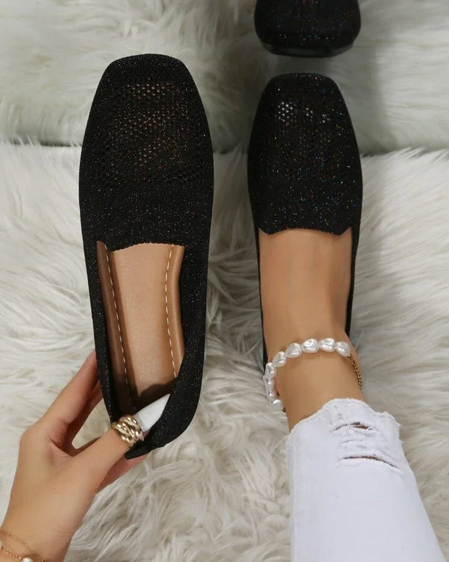 Lisa - Stylish Knit Slip-On Flats for Everyday Wear