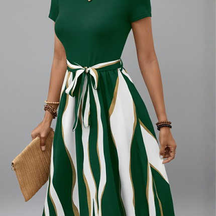 Elina | Midi Dress with Tie Band