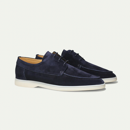 Men’s Suede Lace-Up Loafers