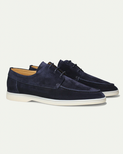 Men’s Suede Lace-Up Loafers