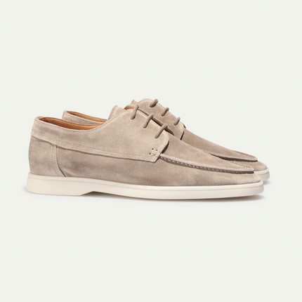 Men’s Suede Lace-Up Loafers