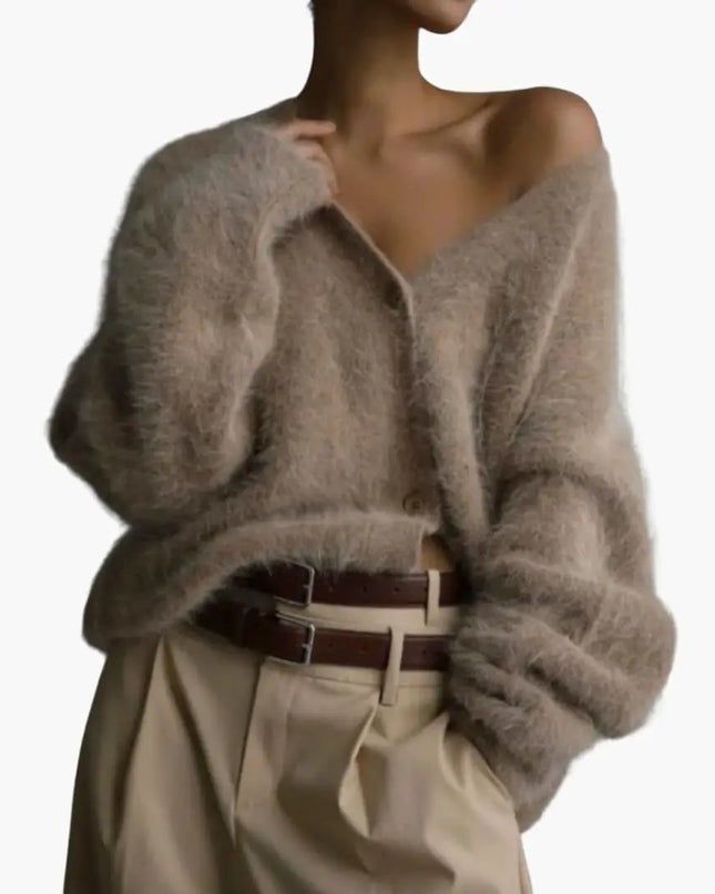 Women’s Cardigan with Textured Surface