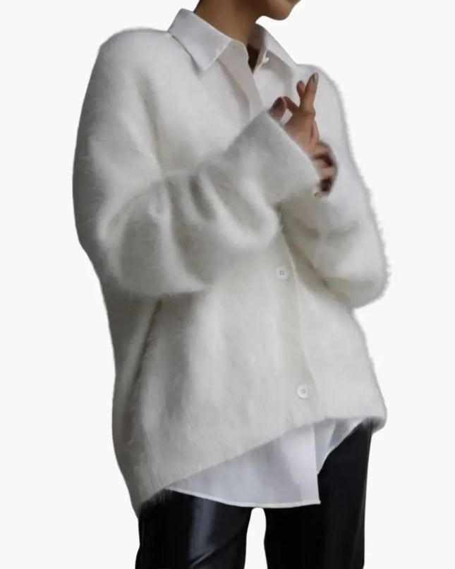 Women’s Cardigan with Textured Surface