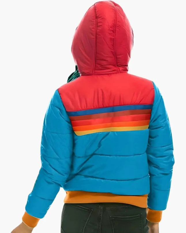Women’s Quilted Jacket with Hood and Zipper