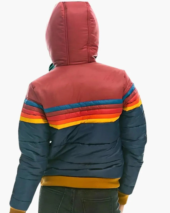 Women’s Quilted Jacket with Hood and Zipper