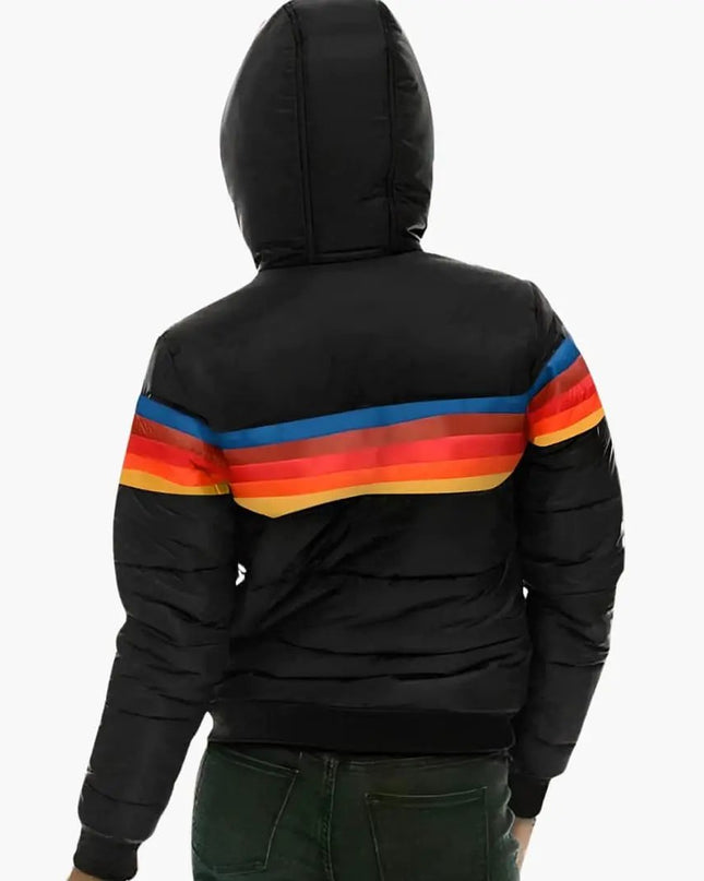 Women’s Quilted Jacket with Hood and Zipper