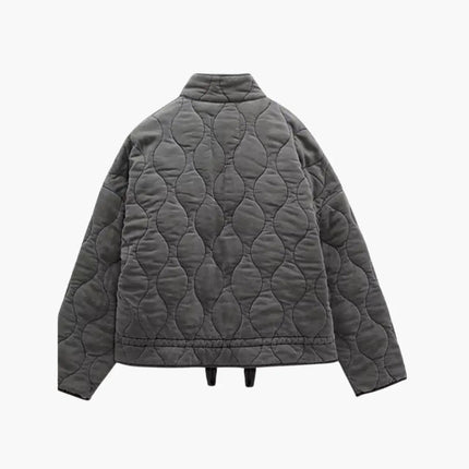 Women's Quilted Jacket with Zipper and Side Pockets