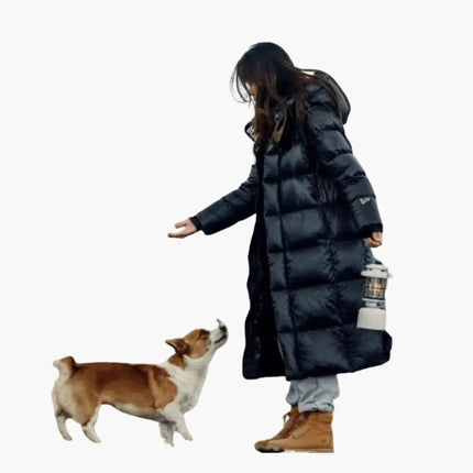 Women's Padded Jacket with Adjustable Hood