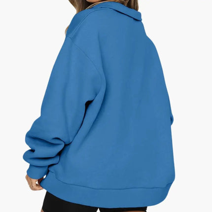 Women’s Knitted Sweater with Half Zip
