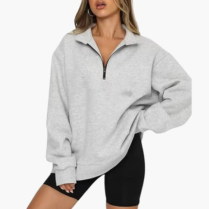 Women’s Knitted Sweater with Half Zip