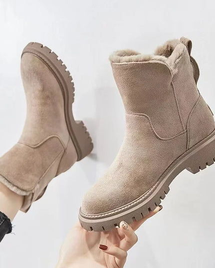 Kathryn - Chic Faux Fur Ankle Boots for Stylish Occasions