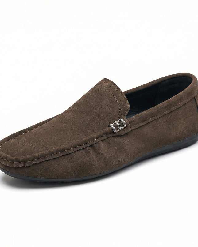 Loafers – Side Hardware Detail & Visible Stitching