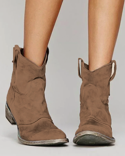 Zoe - Stylish Western Ankle Boots for Everyday Wear