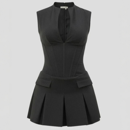 Kaia | Mini Dress with Pleated Skirt