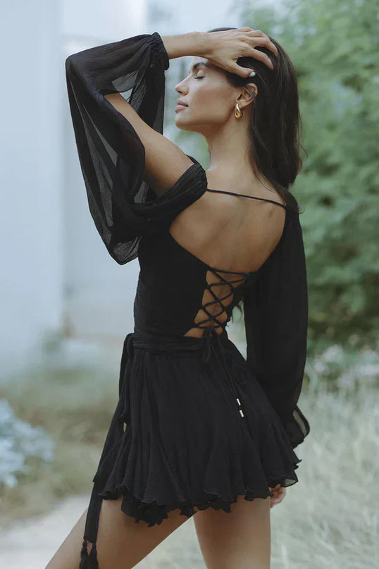 Layla | Mini Dress with Balloon Sleeves