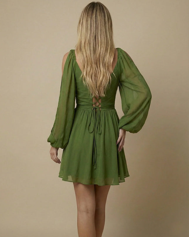 Layla | Mini Dress with Balloon Sleeves