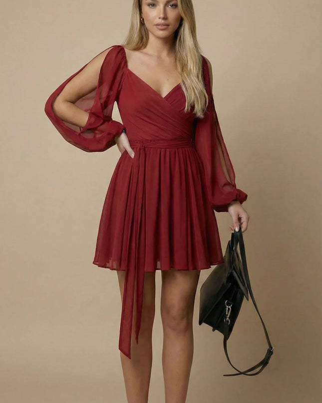 Layla | Mini Dress with Balloon Sleeves