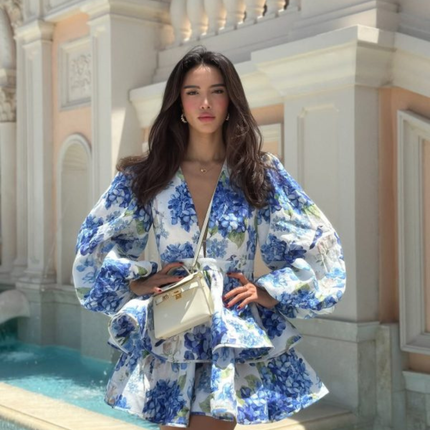 Lilly | Tiered Peplum Mini Dress