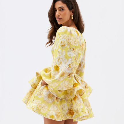 Lilly | Tiered Peplum Mini Dress