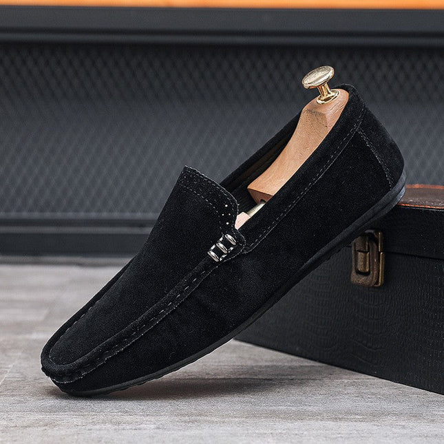 Loafers – Side Hardware Detail & Visible Stitching