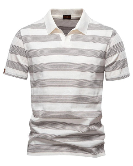 Men Classic Stripe Polo