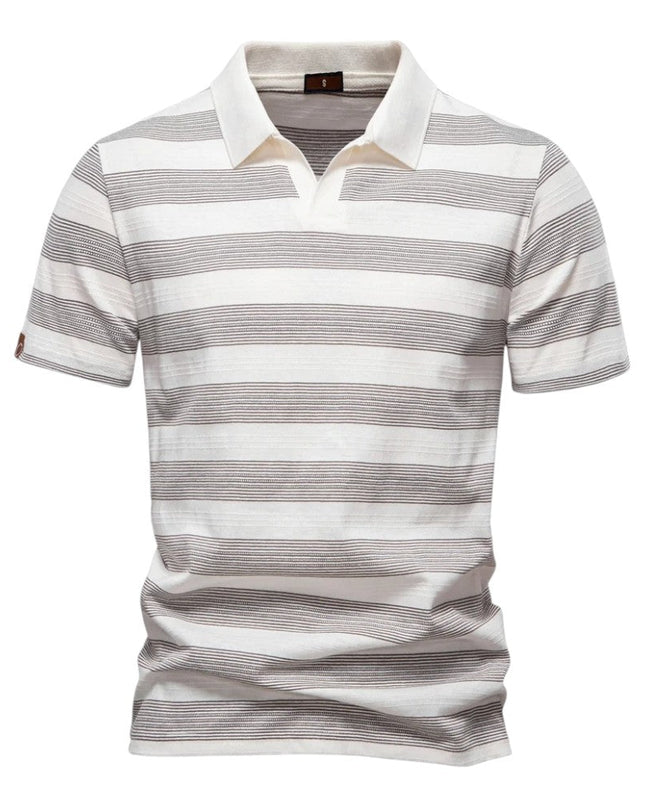 Men Classic Stripe Polo