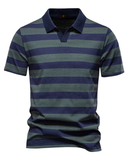 Men Classic Stripe Polo
