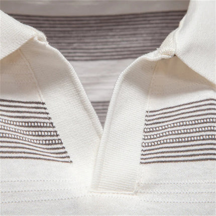 Men Classic Stripe Polo