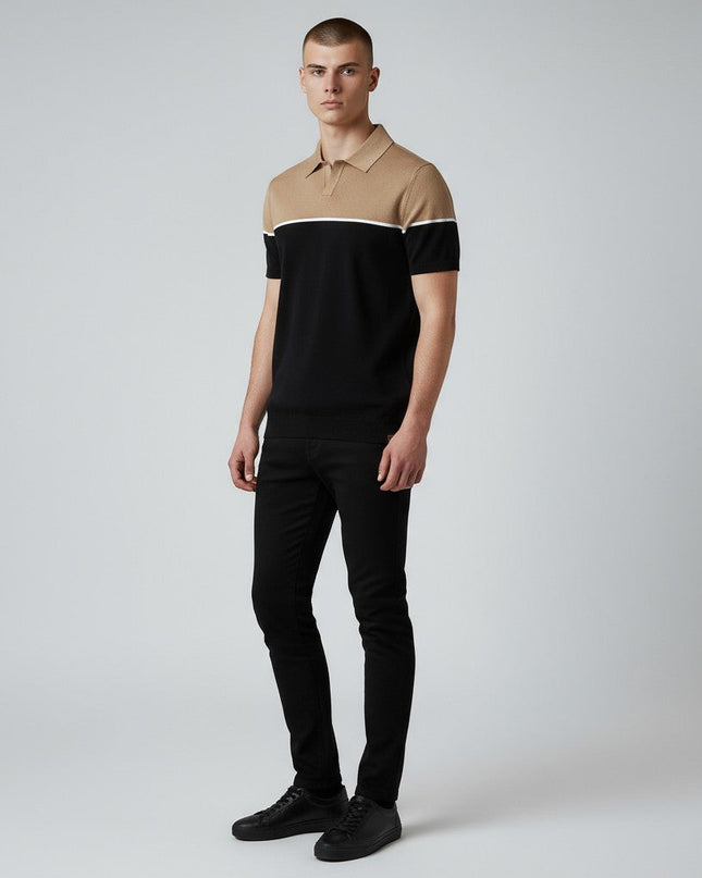 Men Two Tone Polo