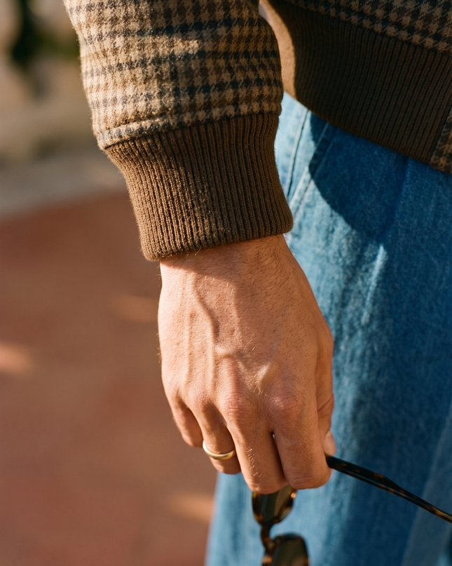 Men’s Checked Bomber Jacket