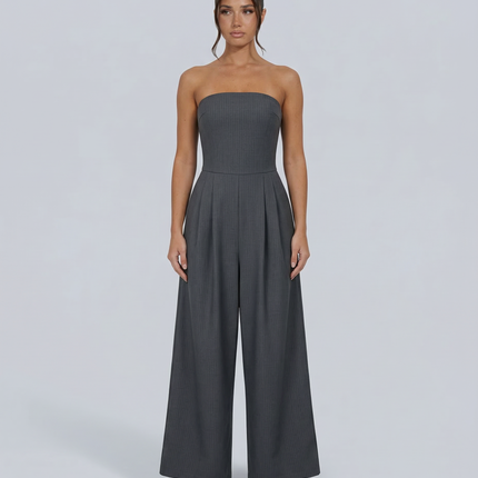 Arlette | Strapless Wide-Leg Jumpsuit