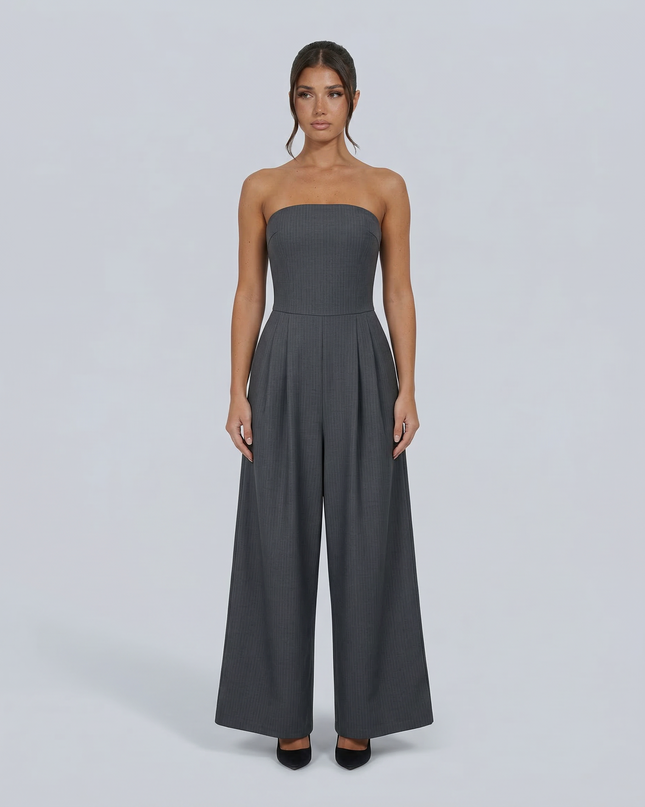 Arlette | Strapless Wide-Leg Jumpsuit