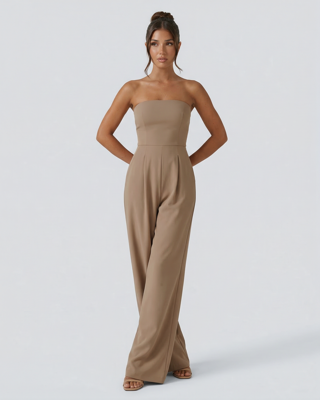 Arlette | Strapless Wide-Leg Jumpsuit
