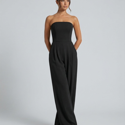 Arlette | Strapless Wide-Leg Jumpsuit