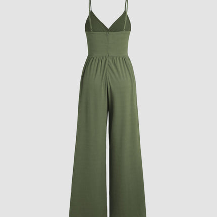 Jasmine | V-neck Cami Wide Leg Jumpsuit