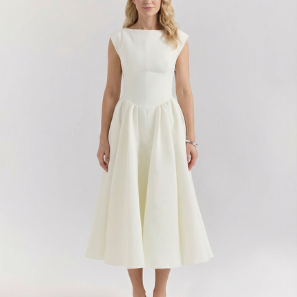 Hazel | Open-Back Midi Dress