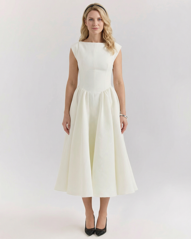 Hazel | Open-Back Midi Dress