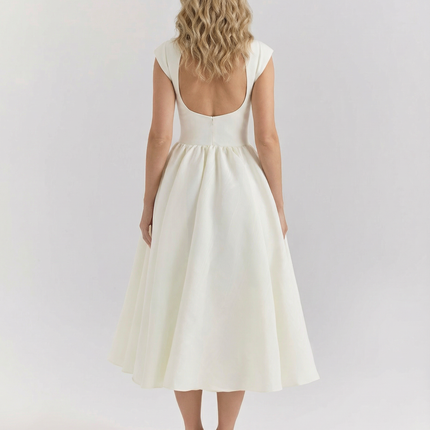 Hazel | Open-Back Midi Dress