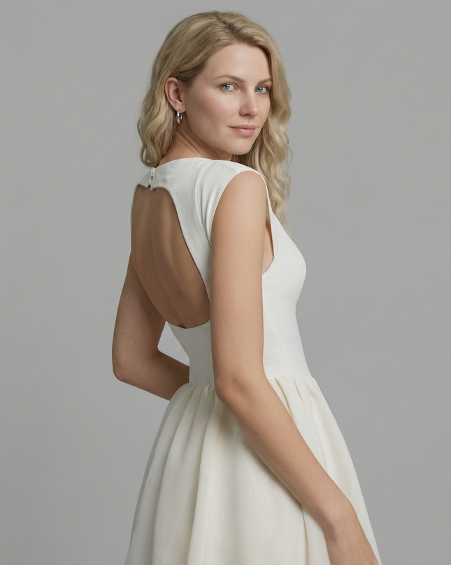 Hazel | Open-Back Midi Dress