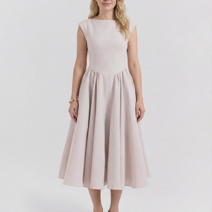 Hazel | Open-Back Midi Dress