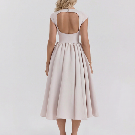 Hazel | Open-Back Midi Dress