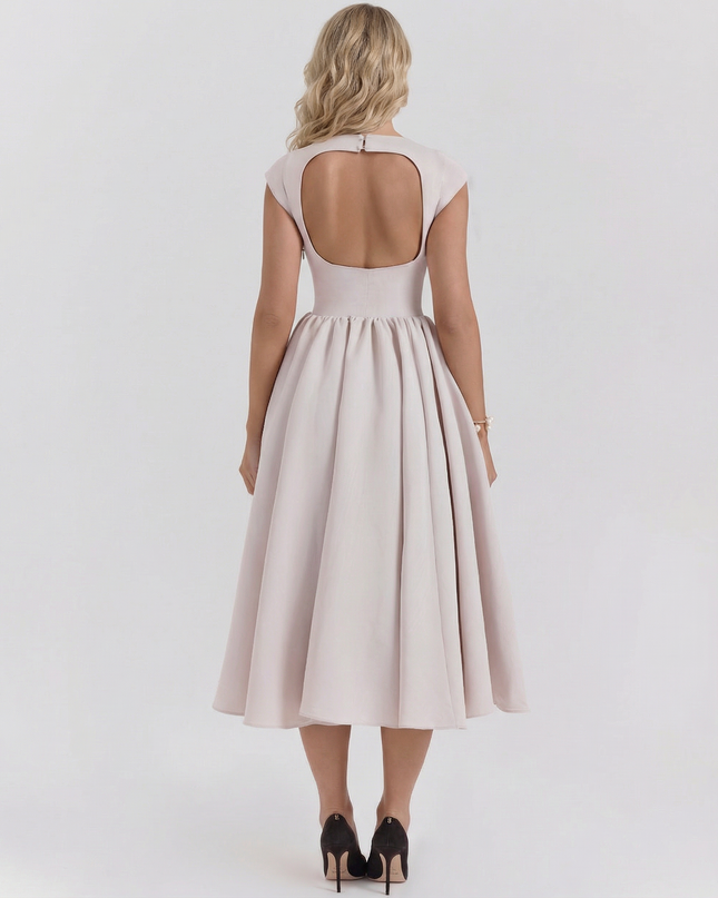 Hazel | Open-Back Midi Dress